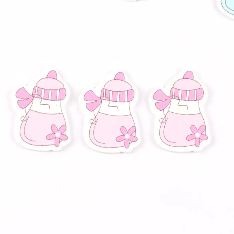 Без отверстия синий/розовый прекрасный бутылочка для кормления живопись