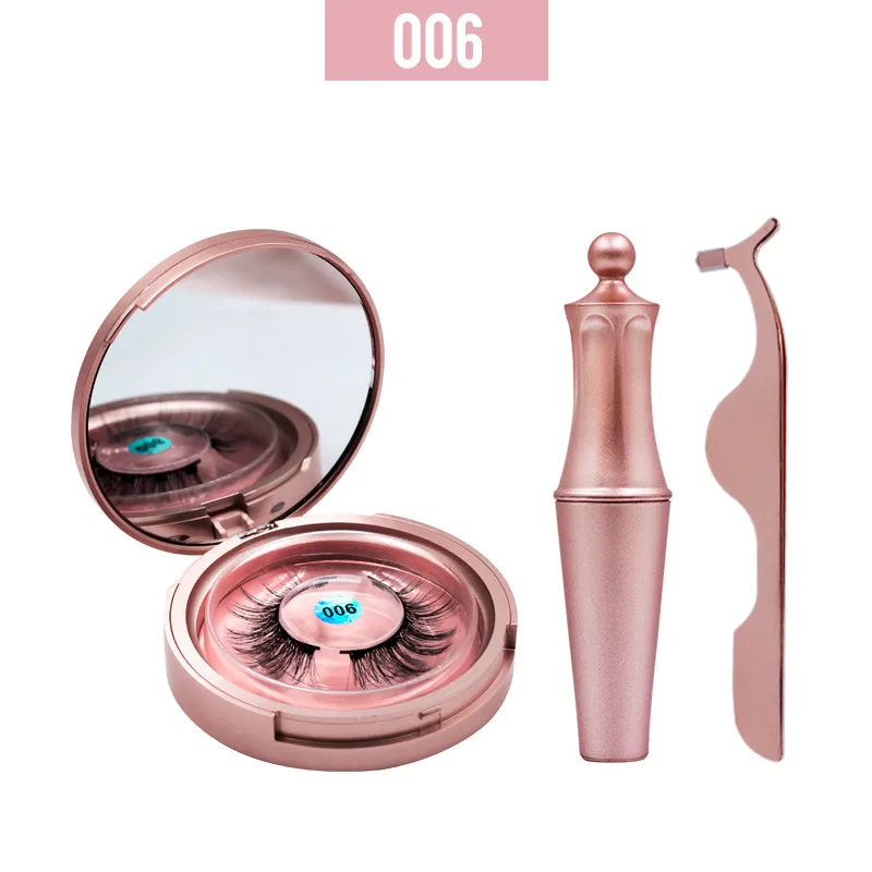 SZ01009-06 Горячая 1 набор Магнитный ненастоящий ресницы натуральный длинный магнит накладные ресницы Магнитный карандаш для глаз пинцет Макияж Накладные ресницы из норки - Color: SZ01009-06