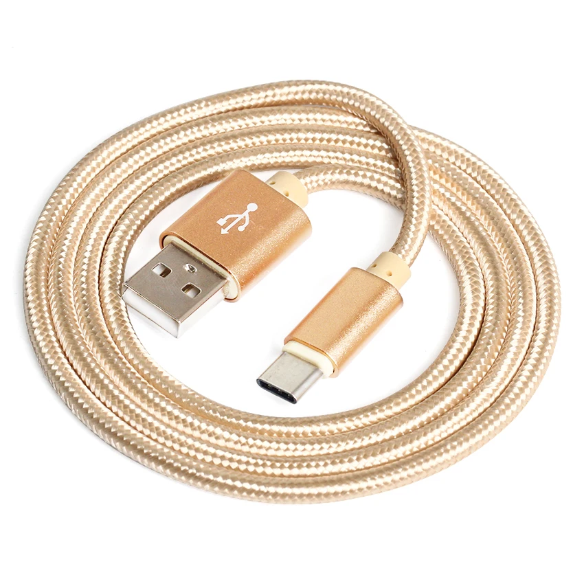 

Nylon USB Type-C Data Sync Charger Cable pure color cobe Type C USB 3.1 Charging Cable for mate20 p10 p20 1M 2m 3m 300pcs/lot