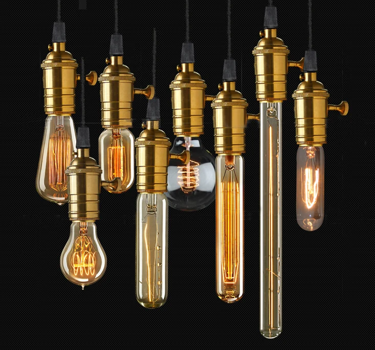 Винтаж Loft ретро DIY E27 спиральная лампа накаливания светильник Новинка