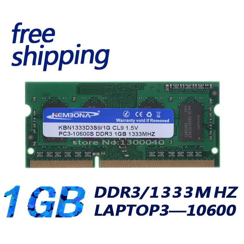 Распродажа KEMBONA Лучшая цена DDR3 1 ГБ 1333 (для всех материнских плат) PC3 10600 Гб Память