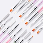 Двухсторонняя ручка для ногтей, Профессиональный ультрафиолетовый гель, подводка, рисование линий, цветы, мелкие детали, оборудование для наращивания ногтей