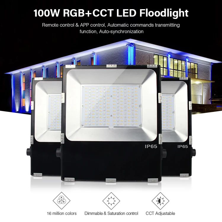Milight 100 Вт RGB + CCT Светодиодный прожектор IP65 Водонепроницаемый светодиодный
