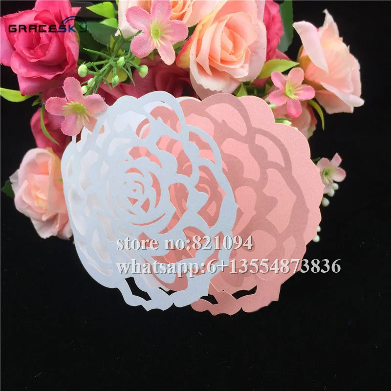 50 шт. настольные открытки в форме розы с именем сиденья|card wedding|card cardshaped cards |