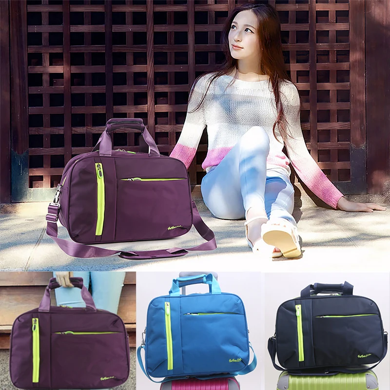 Wobag новая нейлоновая Повседневная одноцветная Сумка-тоут для багажа, водонепроницаемые женские дорожные сумки, мужские портативные дорожные сумки