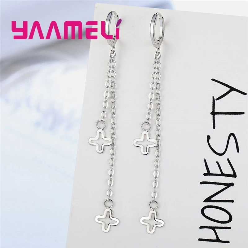 Женские серьги-кисточки с цветочным кулоном длинные серьги