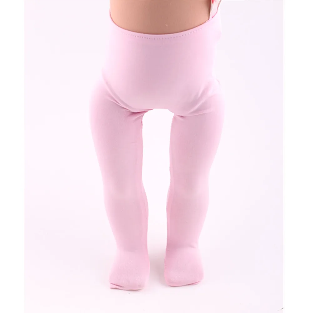 

8 Colors Doll Leggings Solid Colors High quality Leggings For 18 Inch American Doll & 43 Cm Born Doll For Generation Girl`s Toy
