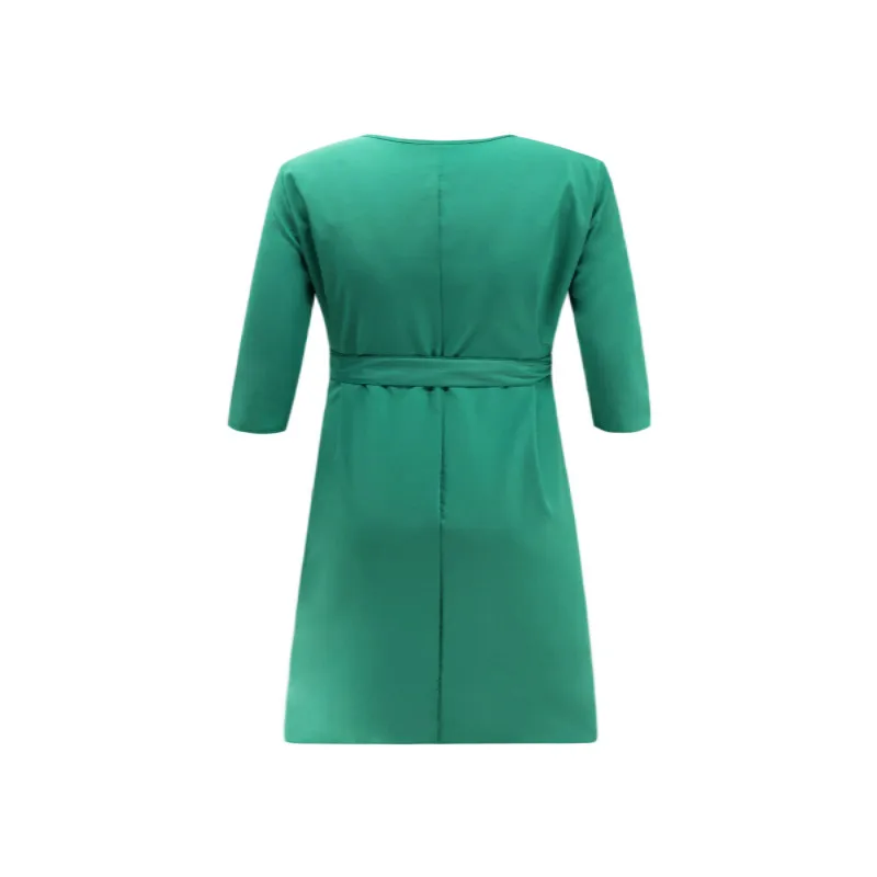 Кружевное платье ограниченное количество полиэстер а-силуэт однотонное с поясом