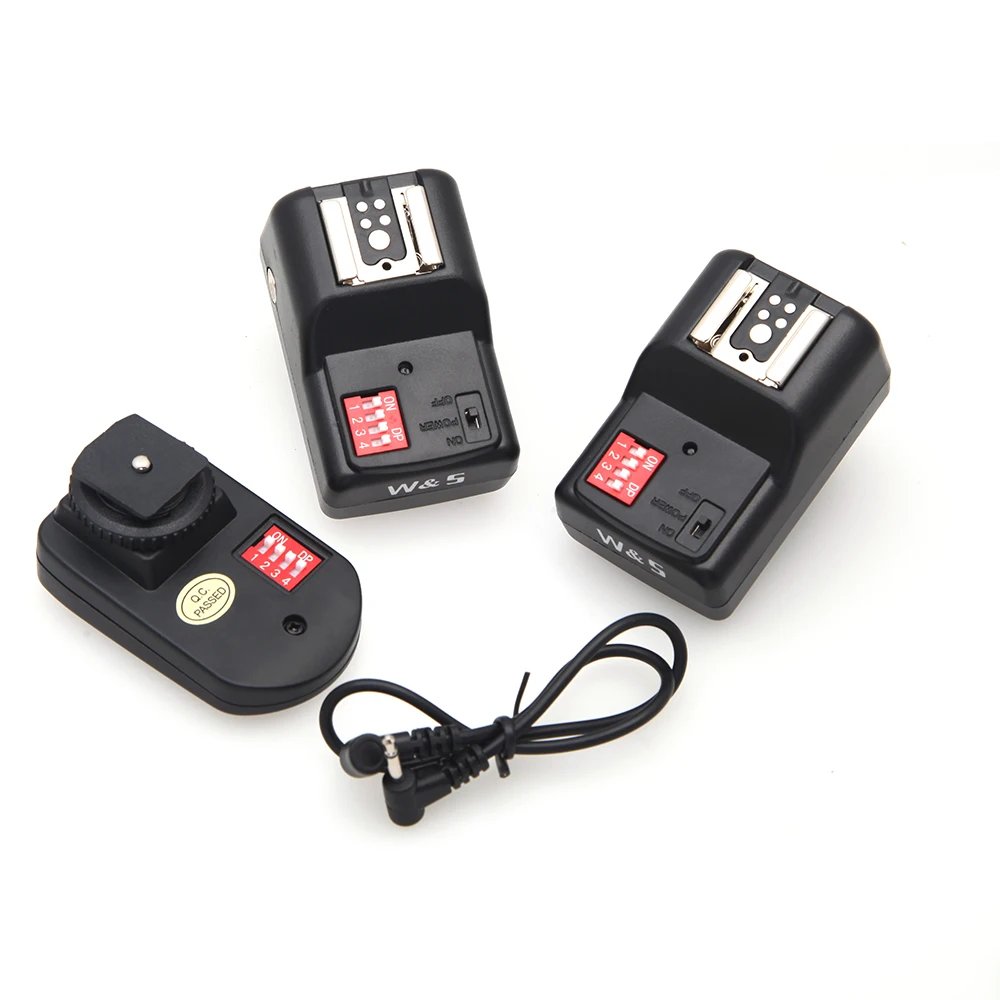 

WanSen PT-16GY 16 Channels Wireless Flash Trigger Transmitter SET with 2 Receivers for Canon Nikon Pentax Olympus