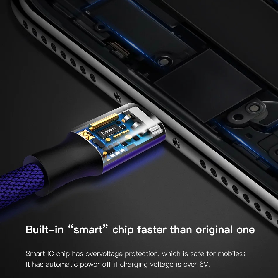 Кабель BASEUS для передачи данных USB Type A Micro длина 1 1.5 м цвет на выбор|baseus micro usb cable|cable