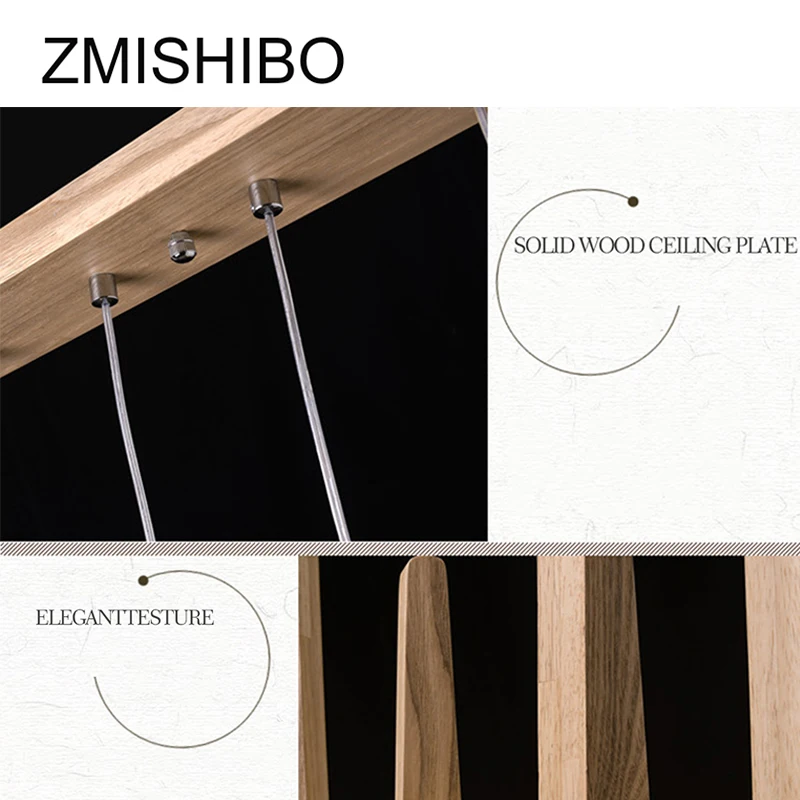 Zmisibo простые деревянные светодиодные подвесные светильники 30 см 220 В шнур 1 5