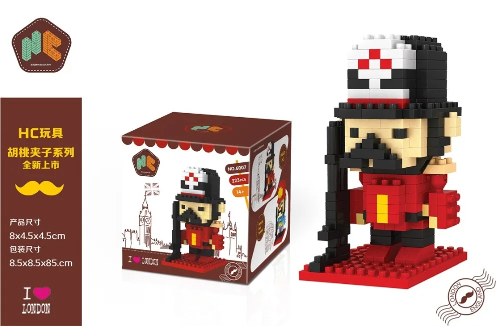 Завод Британский солдат Мини Блоки Мировой Культуры Микро блоки DIY Строительство