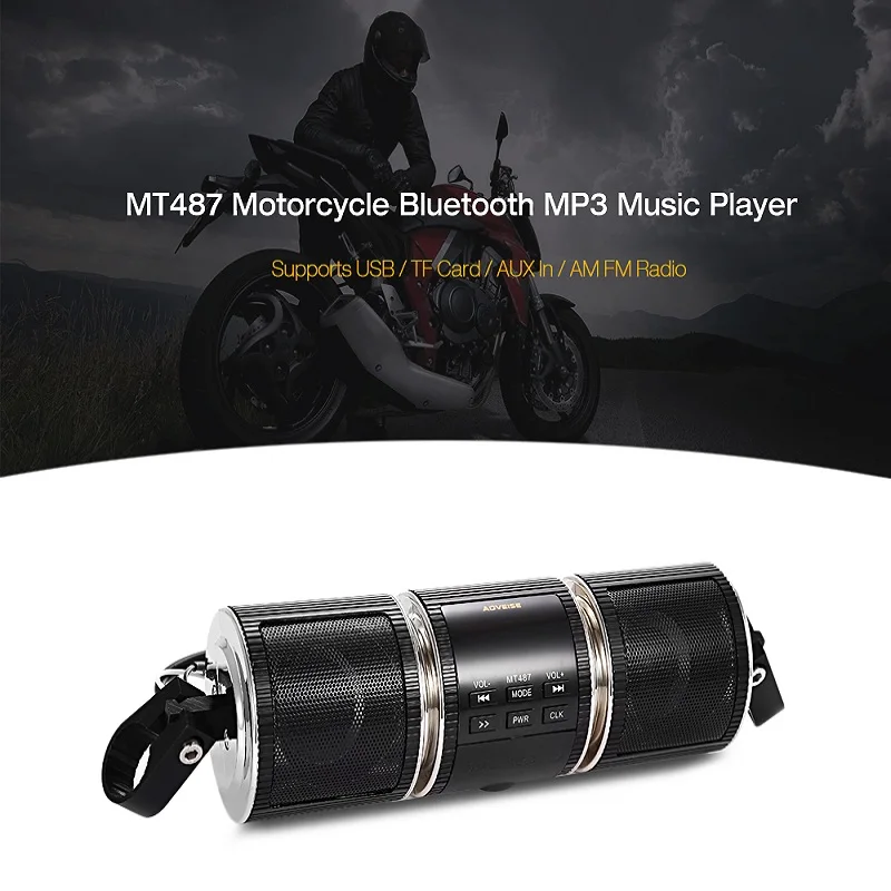 Мотоцикл динамик Bluetooth V2.1+ EDR аудио плеер водостойкий мотоцикл стерео динамик мото fm-радио AUX USB TF MP3 плеер