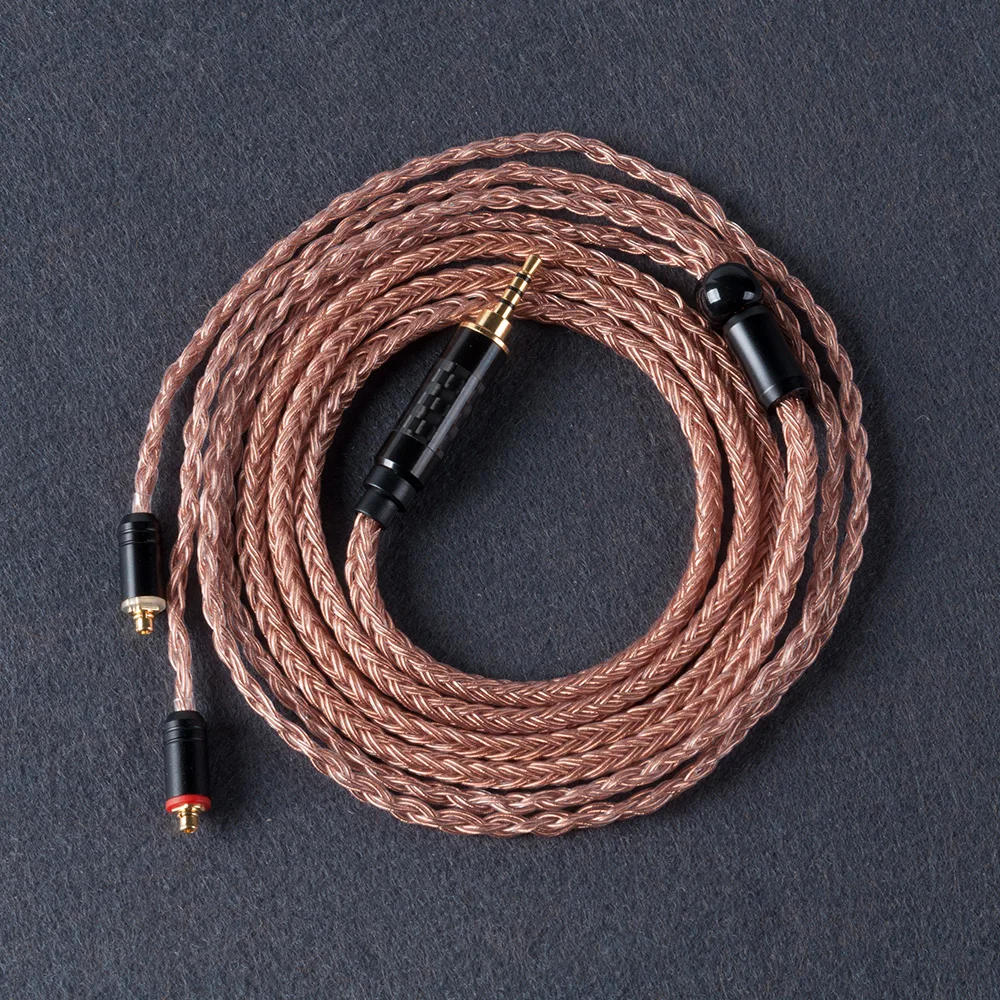 Импортный однокристаллический медный кабель hifiears 16 ядер 2 5/3 5/4 4 мм с MMCX/2