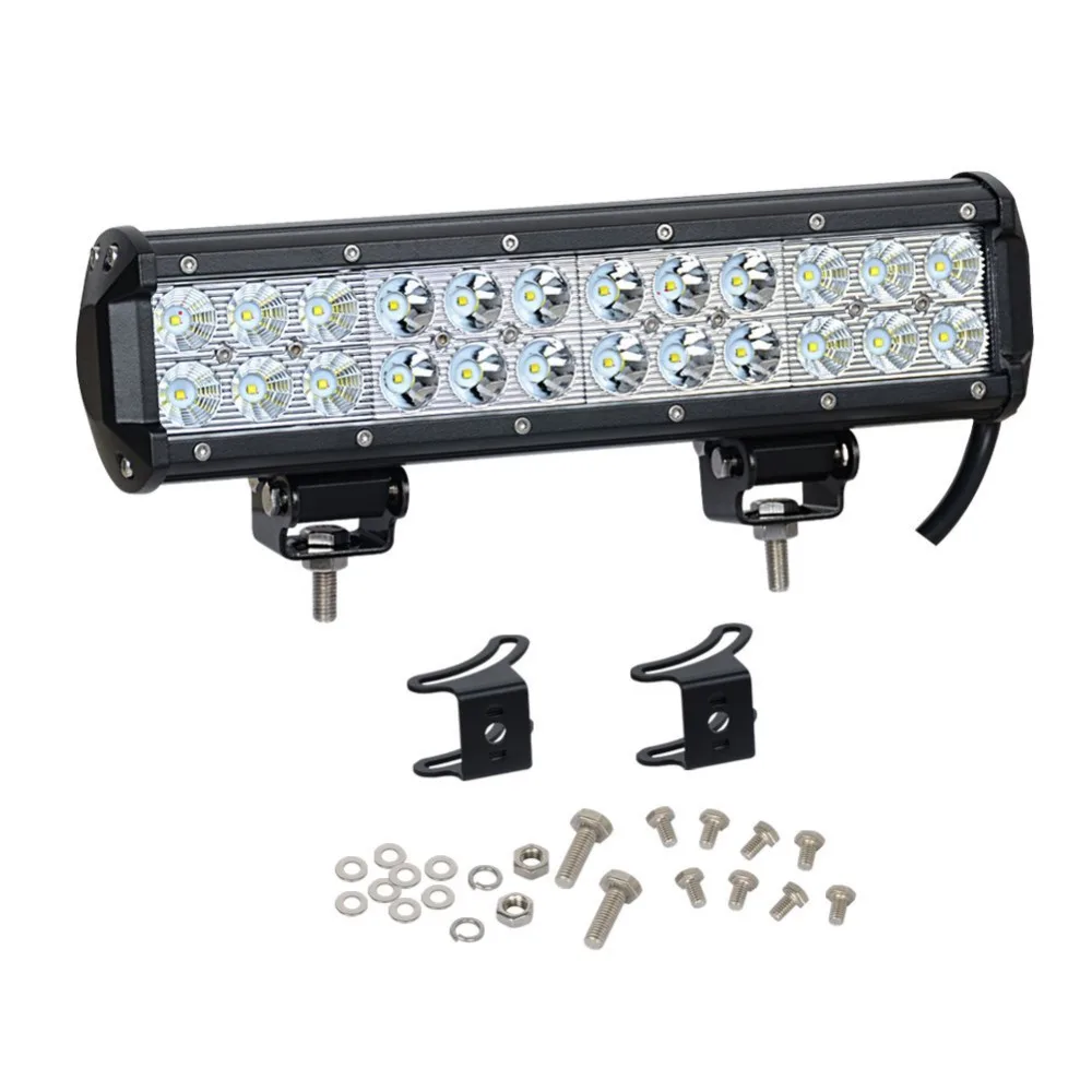 

1Pcs 12 Inch 72W LED Work Light Spot Flood Combo LED Light Led Bar Driving Fog Lamp Off Road Lights ATV SUV For Jeep Ford F350