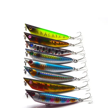 Mixed Color 16PCS Соленая вода жесткий плавающий Карандаш воблер для рыболовной наживки морской Лот Swimbaits Щука снасти воблер 16 шт. искусственные приманки Topwater Set - Цвет: Mixed Color 16PCS