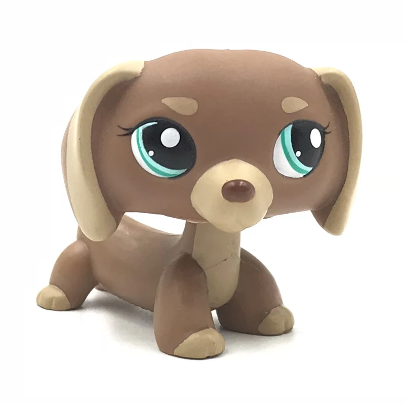 LPS кошка оригинальный зоомагазин милые игрушки Мини коричневая такса 1751 старые