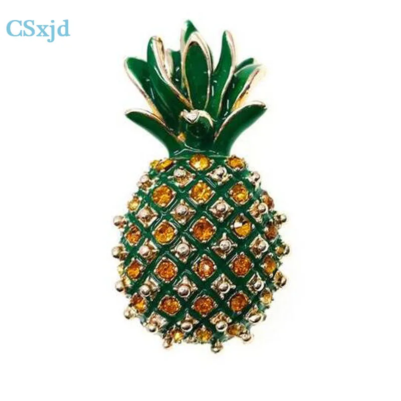 Изысканные женские украшения CSxjd в виде ананаса Стразы|Броши| |