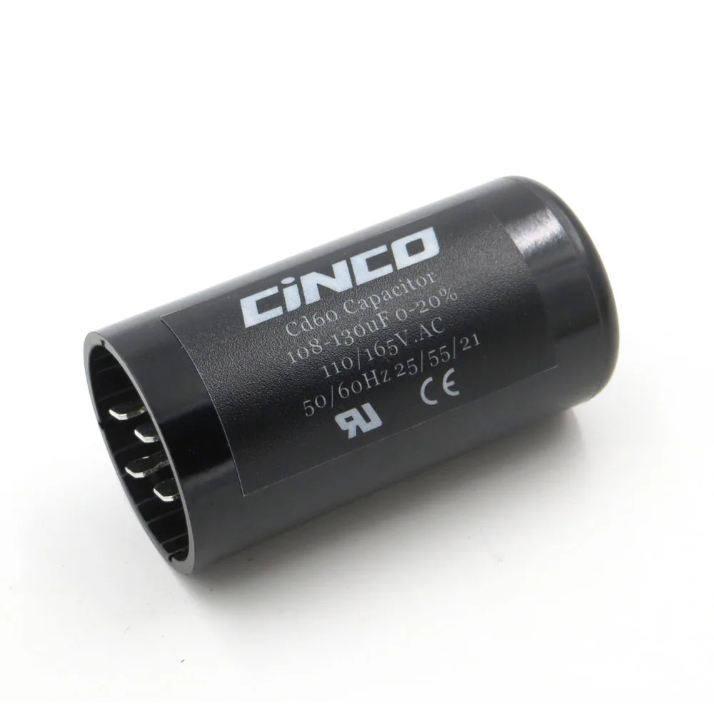 108 130MF 110V 125V 165V CD60 пусковые конденсаторы двигателя RV Электрический двигатель 130 Mfd