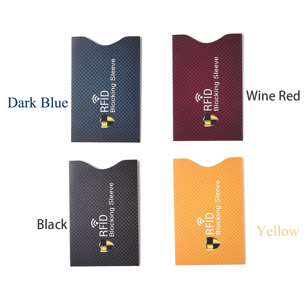 Фото 5 шт./лот защита от кражи для RFID защита для кредитных карт блокировка держатель для карт рукав кошелек чехол для кожи защитный чехол для банковских карт №2