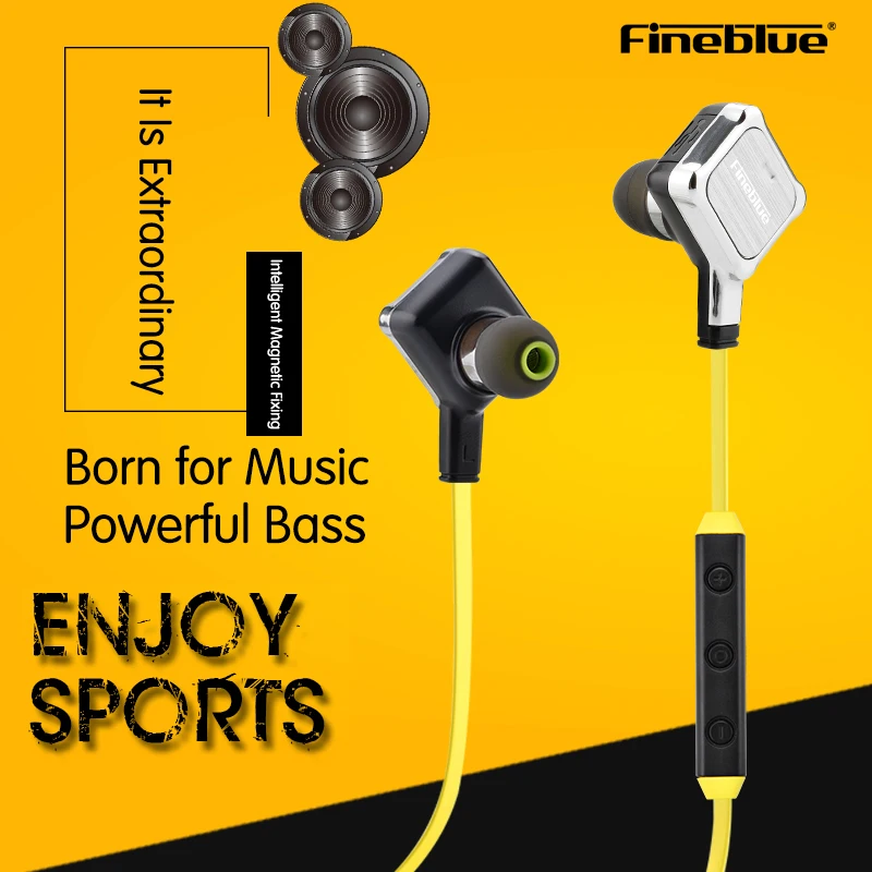 Fineblue FA-90 беспроводные Bluetooth наушники для телефона с шейным ремешком Спортивные kpay