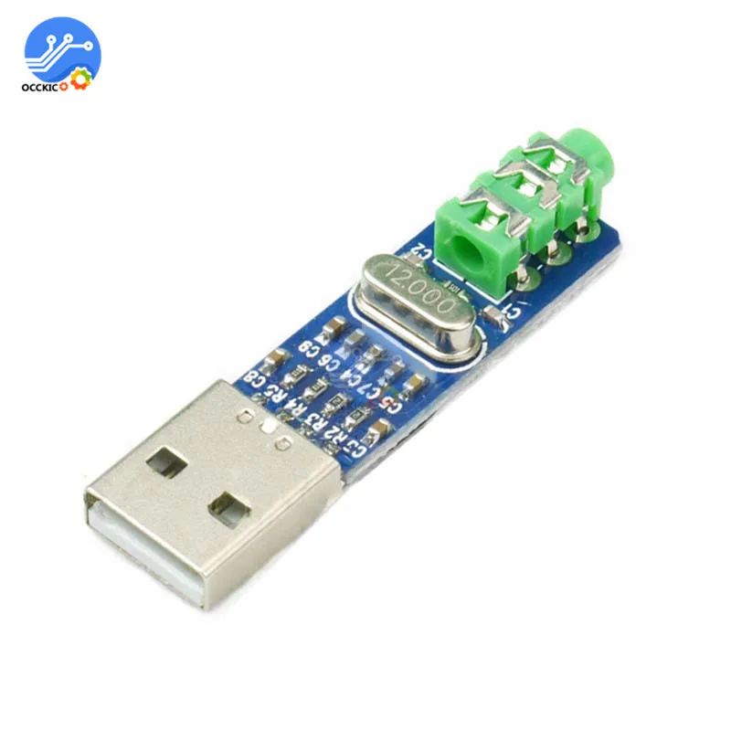 USB PCM2704 Аудио Звуковая карта DAC декодер модуль 5 в HIFI динамик звуковая плата для Arduino Raspberry Pi 16 бит