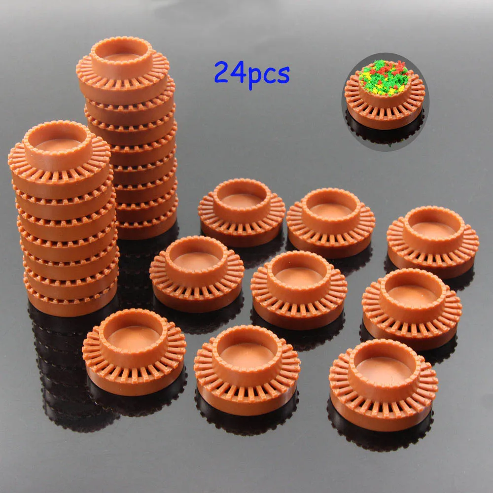 GY35B набор из 24 штук модель круглый клумба парк сада железная дорога границы