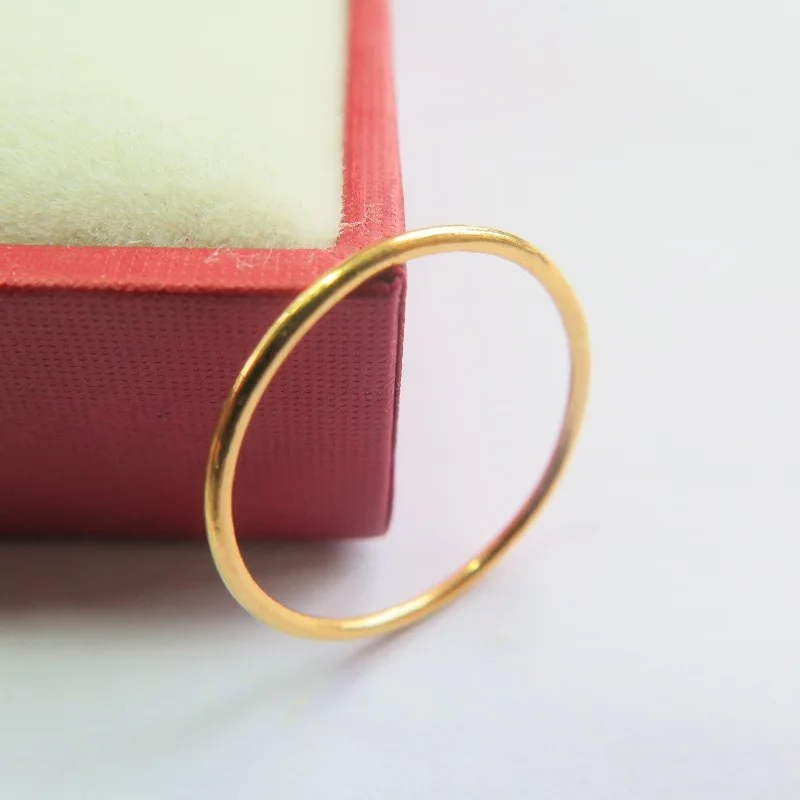 Женское кольцо браслет из розового золота 999 24 К 1 5 г размер US 6 5|ring ring|ring sizering women |