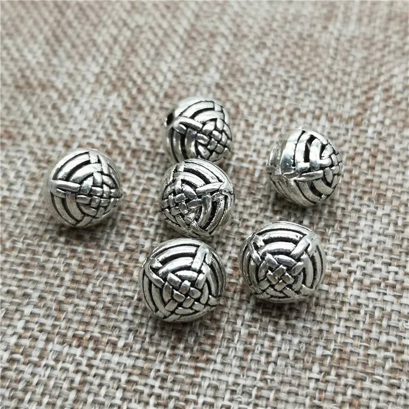 

925 Sterling Silver Bowknot Knot Cross Beads Bracelet Spacers 10mm