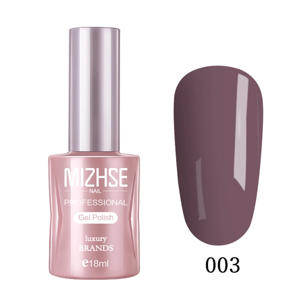 DSH003 MIZHSE 18ML UV Gel Top Base Coat Gel Varnish Nail Polish Nails Art UV LED Soak-Off Gel lacquer Primer Base Nude Red Wthie Color - Цвет: DSH003