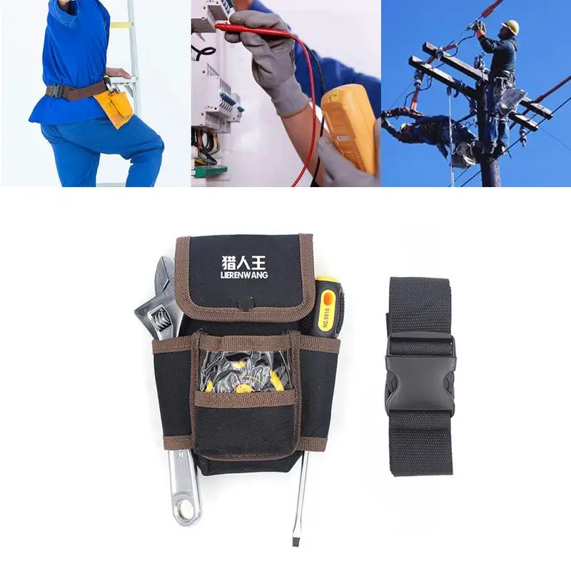 Сумка на пояс для инструментов электрика универсальный органайзер с несколькими
