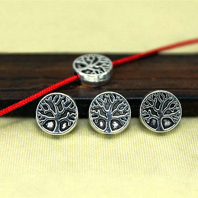 

Tree of Life Spacer Beads for jewelry making 9mm Diameter 1.3mm Hole