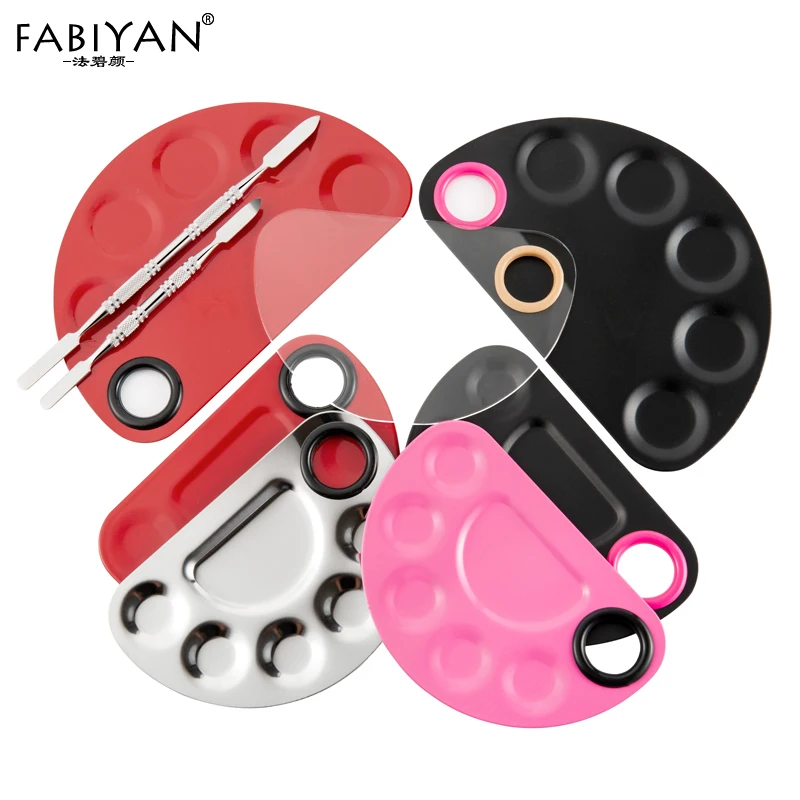 Палитра из нержавеющей стали/акрила для макияжа лопатка перемешивания Cream