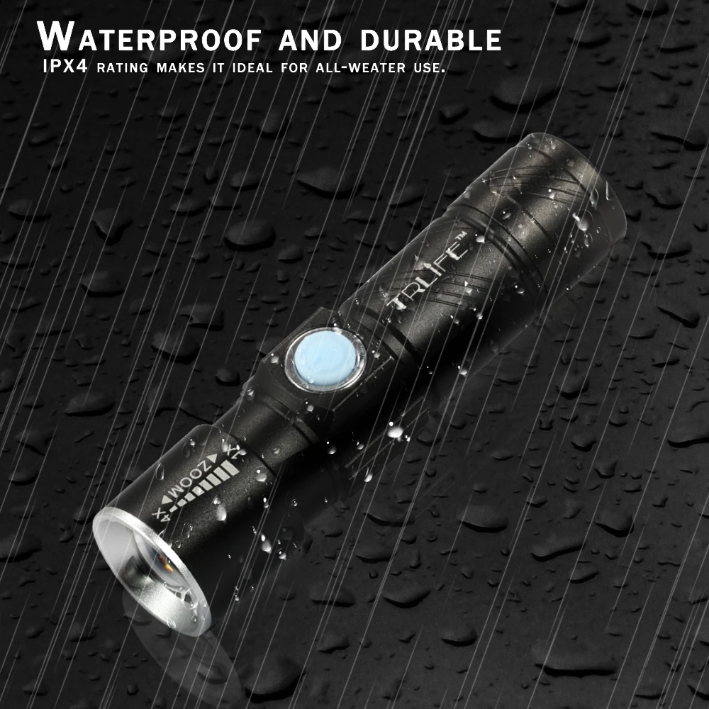 USB светодиодный светильник для вспышки мини фонарик перезаряжаемый портативный