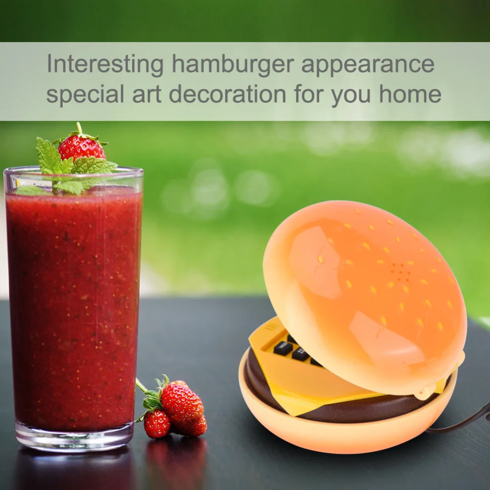 Wx-3019, новинка, эмуляция гамбургера, телефонная проволока, стационарный телефон, украшение для дома