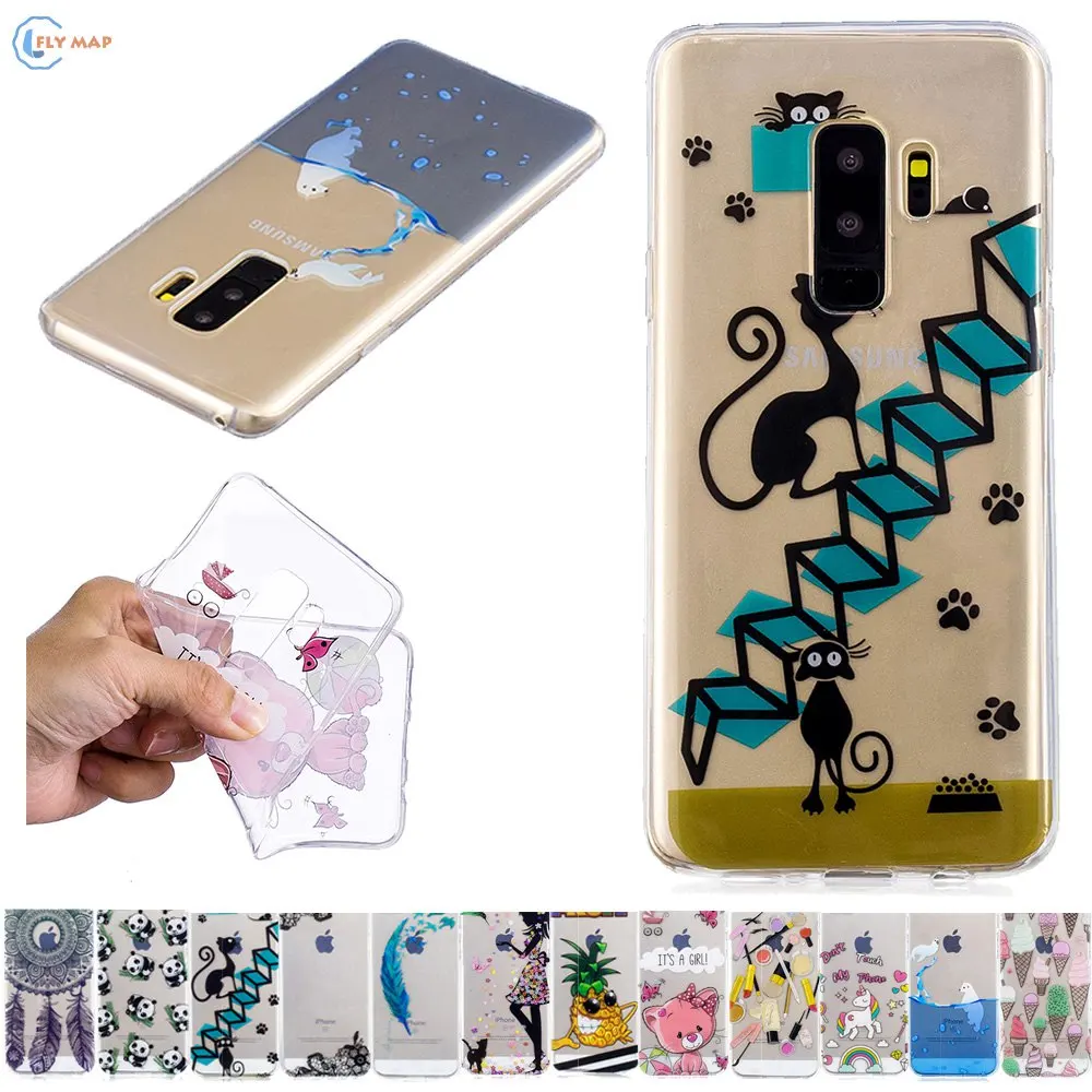 Подходит для Samsung Galaxy S9 Plus 9 SM-G965F/DS G965F/DS S9Plus SM-G965 G965 S Мягкий ТПУ чехол телефона