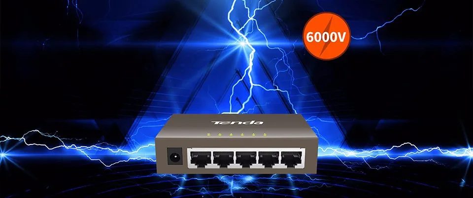 Tenda TEG1005D 5 портов 1000 м гигабитный Ethernet коммутатор, 10/100/1000Mpbs Ethernet сетевые коммутаторы, концентратор LAN, полный дуплексный, Auto MDI/MDIX