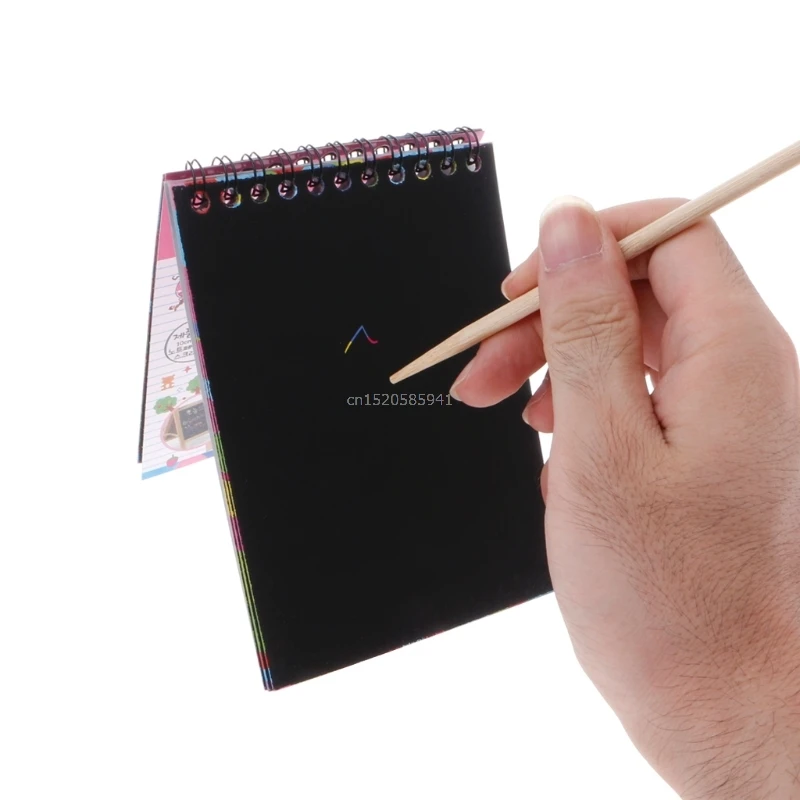 Scratch Scraping Book Art Magic Painting Paper Drawing Stick Детская обучающая игрушка|paper drawing|magic bookart book |