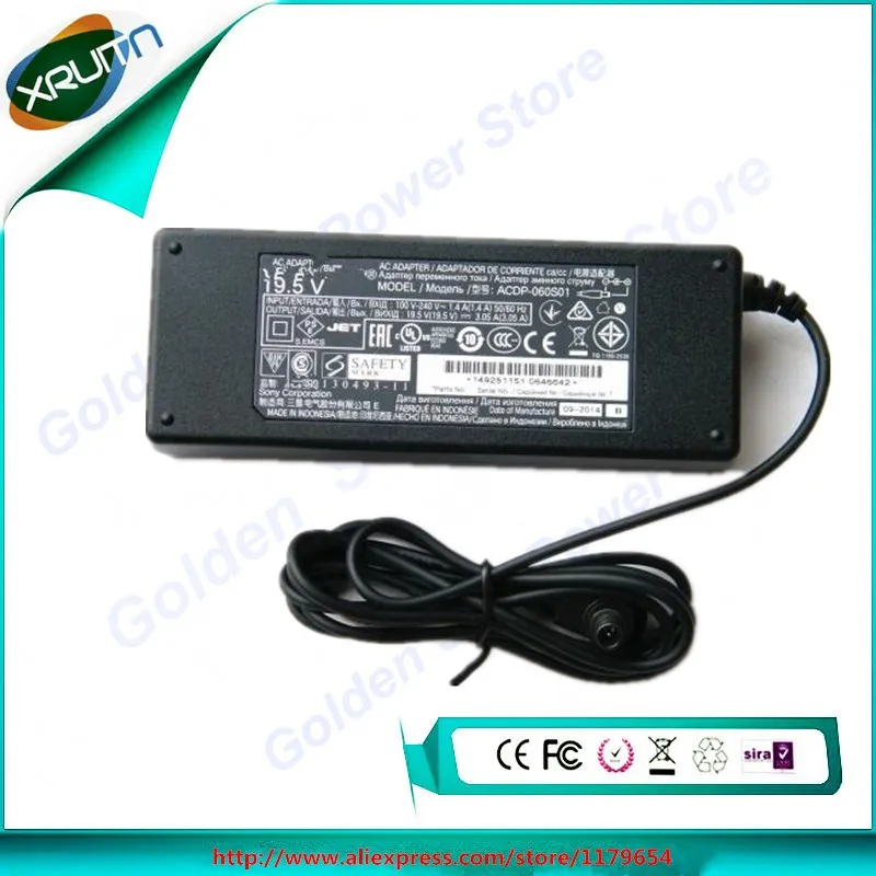 Бесплатная доставка 100% оригинальный адаптер питания переменного тока для SONY