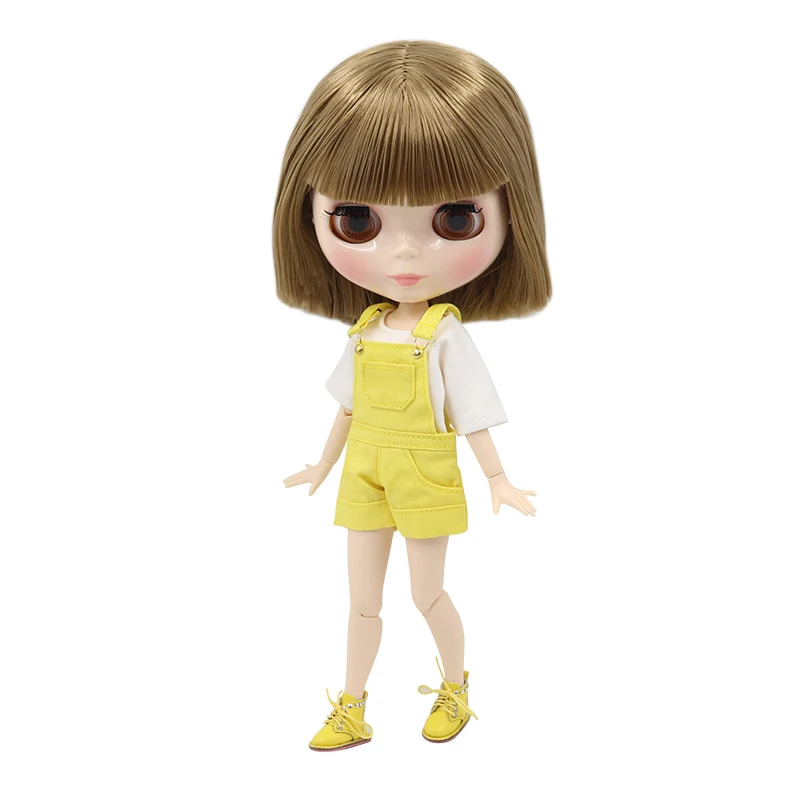 Кукла Blyth ICY DBS No.BL662 с коричневыми волосами и белым лицом Neo 1/6 BJD ob24 | Игрушки хобби
