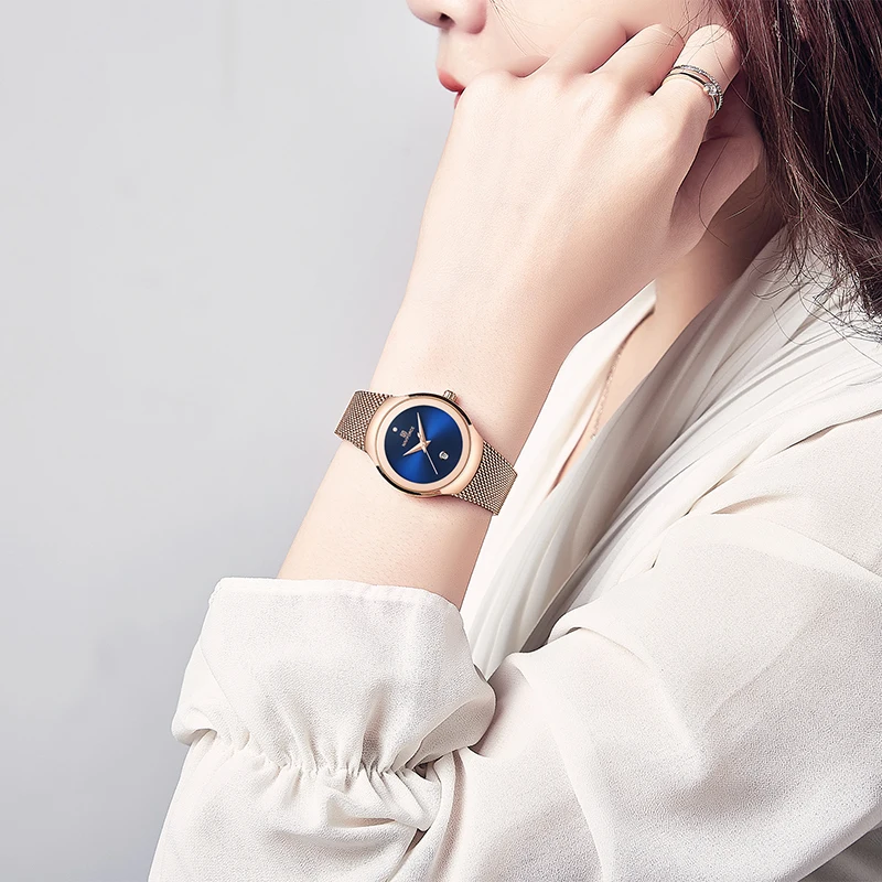 

NAVIFORCE Women Watches Luxury Rose Gold Ultra Thin Ladies Watch 2019 Luxury Waterproof Quartz WristWatch Woman Relogio Feminino