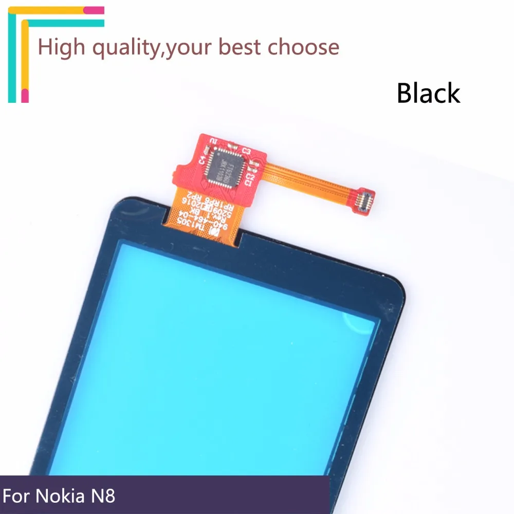 Новинка 3," для Nokia N8 сенсорный экран Сенсорная панель дигитайзер Переднее стекло Внешний объектив сенсорный экран без lcd черный