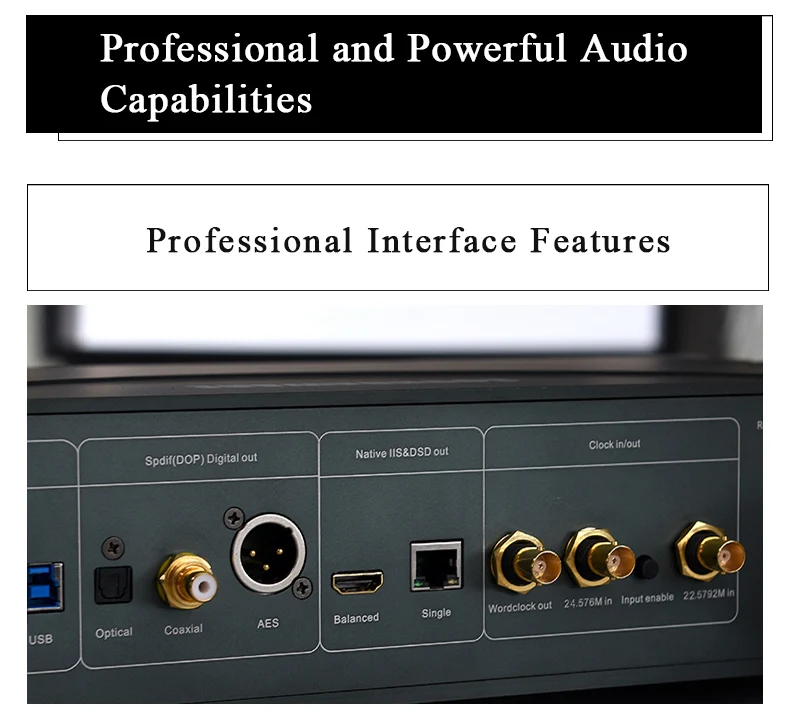 Soundaware D300 Профессиональная сеть PCM& DSD цифровой транспорт полное обновление D100 Pro Femto Hifi музыкальный плеер