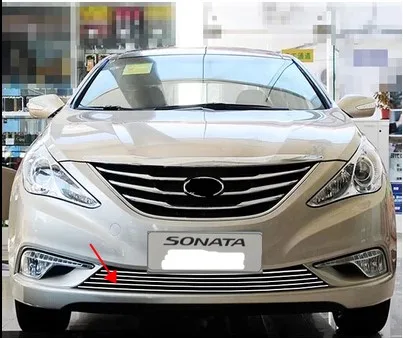 Для hyundai Sonata 2012 2013 гоночный гриль решетка крышка отделка Передняя Нижняя Высокое качество алюминиевый сплав 1 шт