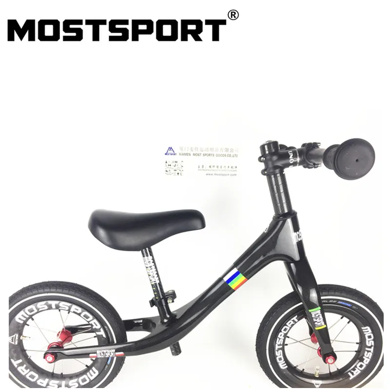 MOSTSPORT 12 дюймов полностью углеродный полный баланс велосипеда детский велосипед