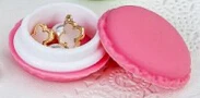 CFen A's Милая Мини-коробка для хранения Макарон карамельного цвета, коробка для ювелирных изделий, чехол для таблеток, органайзер zakka, домашний декор, Подарочная коробка на день рождения, 100 шт./лот - Цвет: hot pink