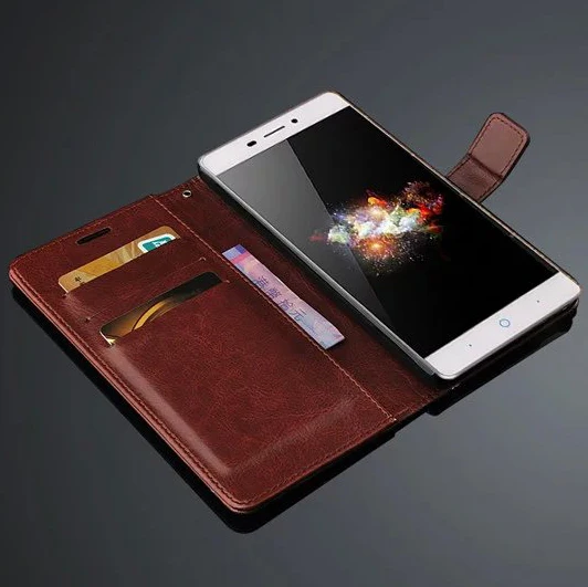 Модный Роскошный чехол-книжка из искусственной кожи с подставкой для ZTE V5 3 Mighty