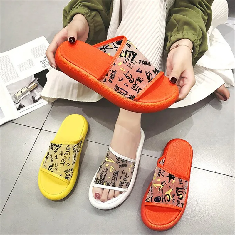 HEEGRAND/женские летние шлепанцы с толстой подошвой дышащие вьетнамки из сетчатого