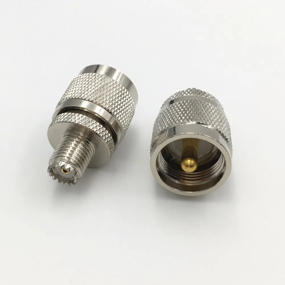 5 шт латунный UHF PL259 Штекерный разъем к мини розетке RF коаксиальный Прямой