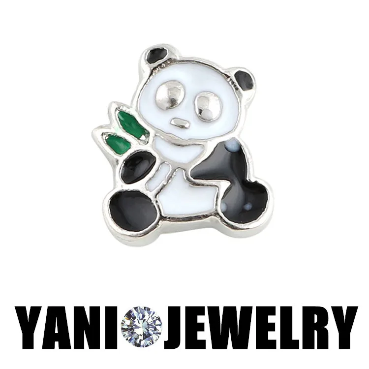 Очаровательные Подвески в виде милой панды 20 шт./лот стеклянный медальон с